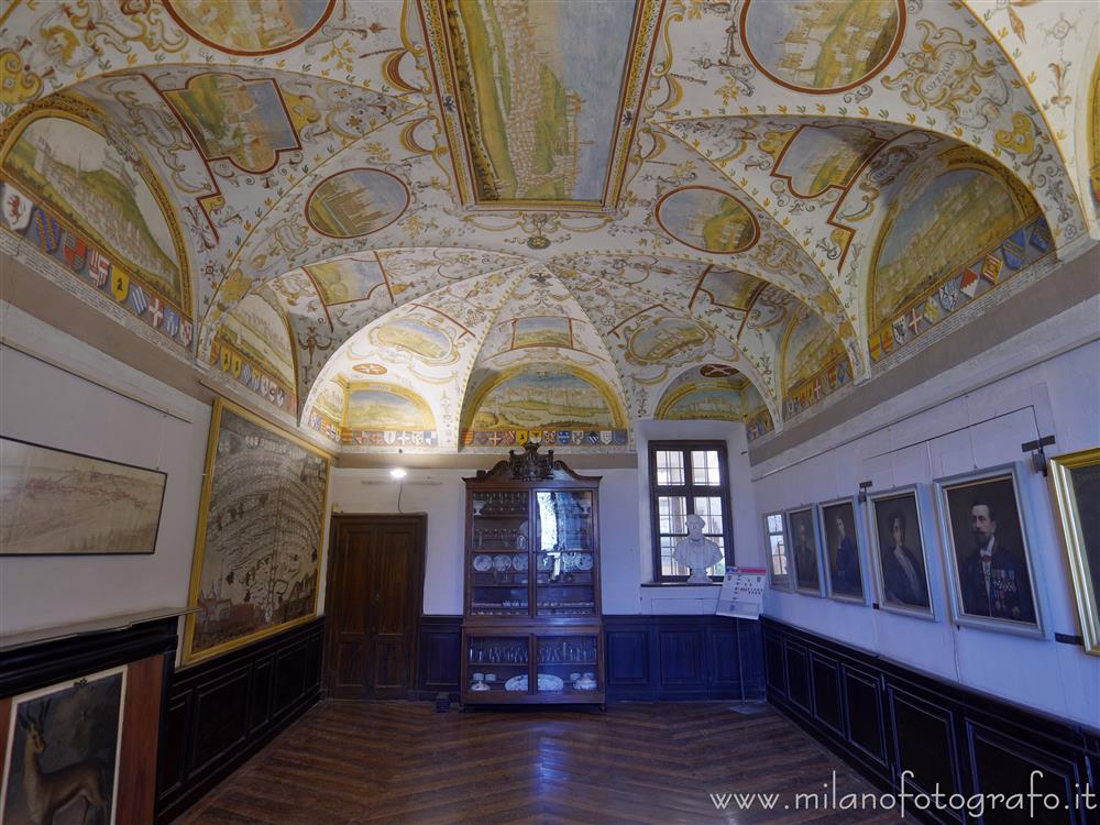 Biella (Italy) - Hall of the Castles in La Marmora Palace